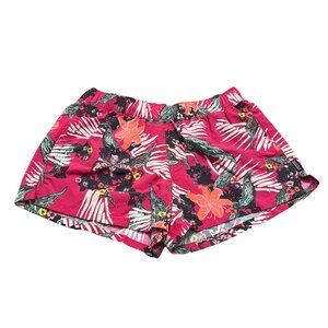 Patagonia Womens Magenta Tropical Floral Hawaiian Micro Swim Shorts Size XSmall